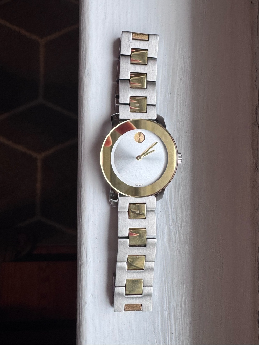 Movado Bold Two Tone Gold Watch